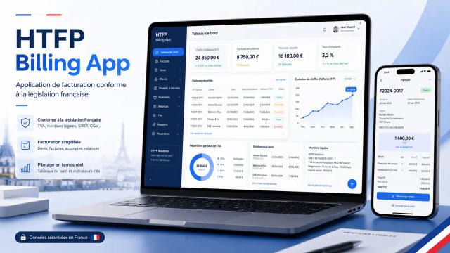 Aperçu de l’application HTFP Billing App